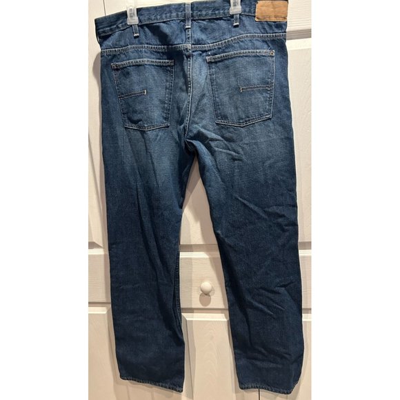 Calvin Klein Denim Blue Jeans, size 38 X 32 Straight Leg - Picture 2 of 8